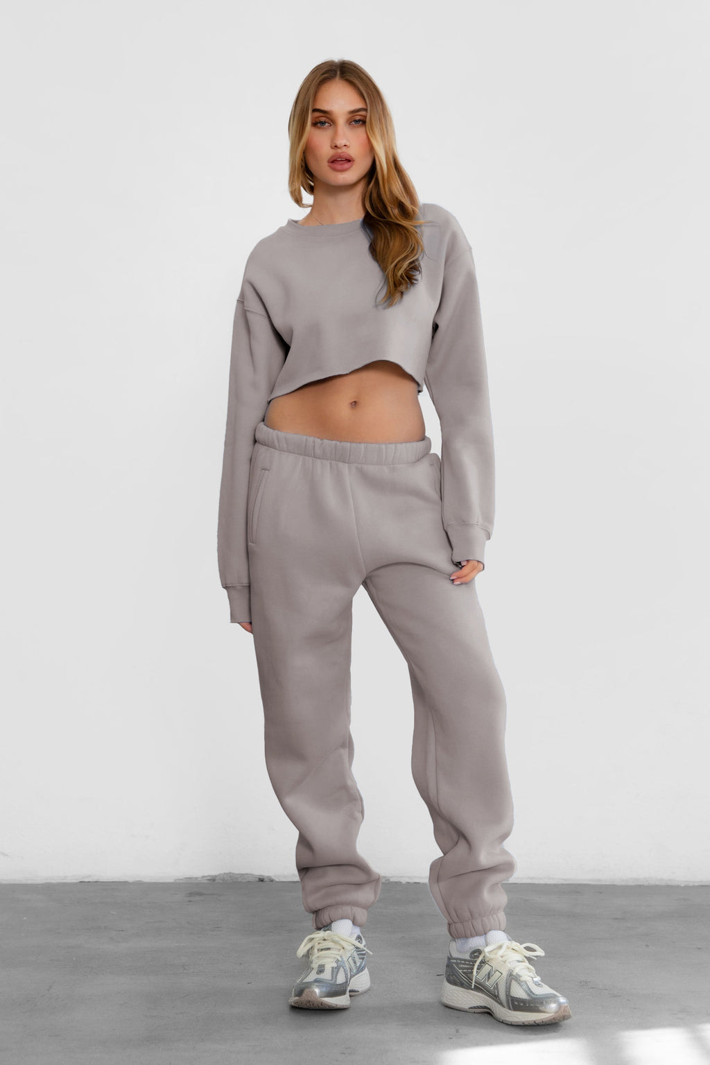 DOVE Plush Fleece High Waist Sweatpants