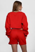 Momo Plush Fleece Casual High Waist Shorts