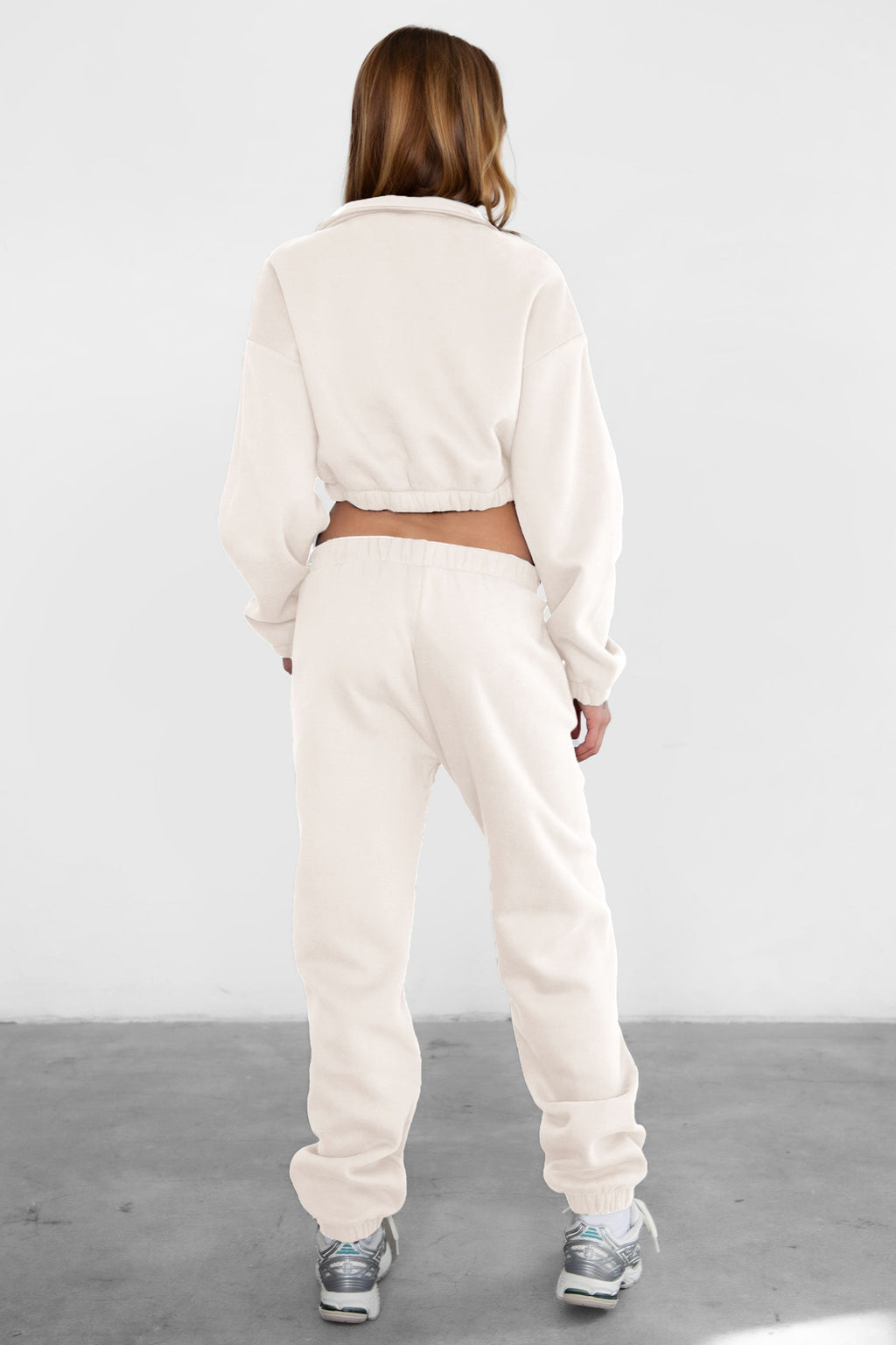DOVE Plush Fleece High Waist Sweatpants