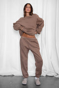 DOVE Plush Fleece High Waist Sweatpants