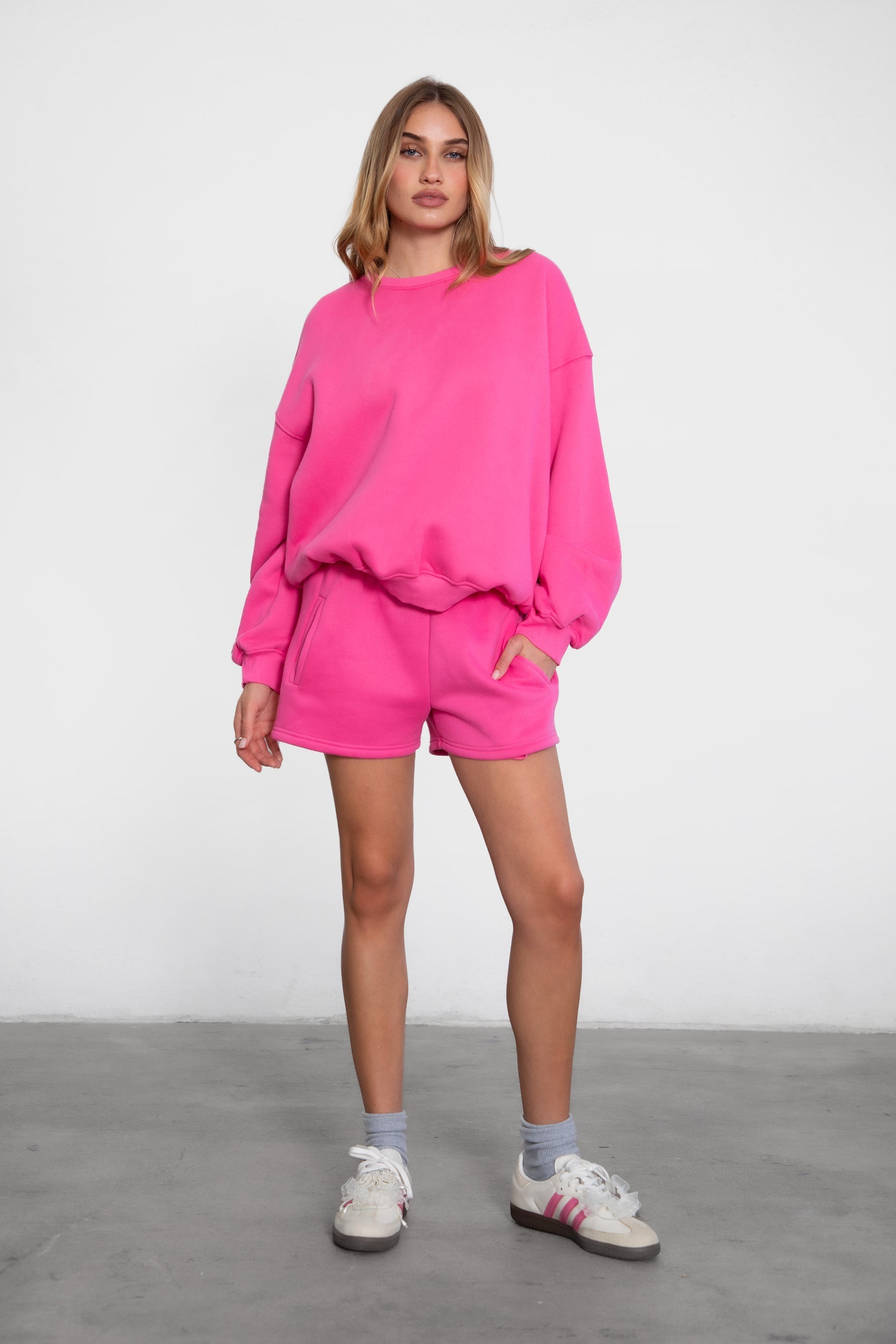 Momo Plush Fleece Casual High Waist Shorts
