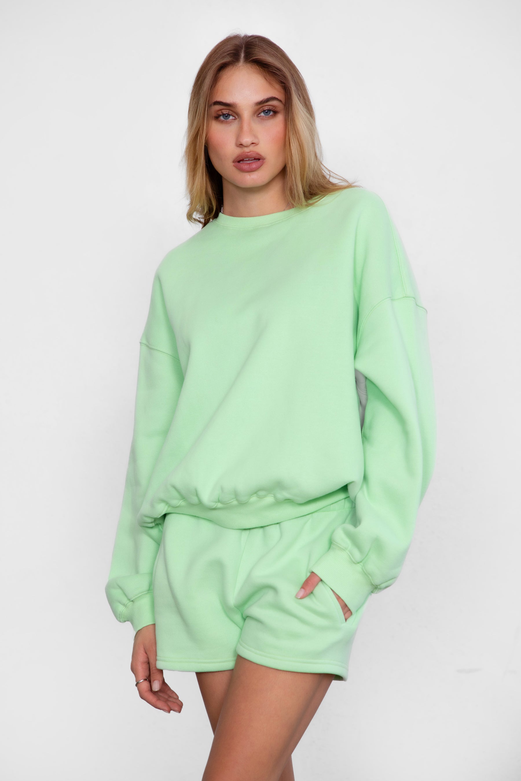 Momo Plush Fleece Casual High Waist Shorts