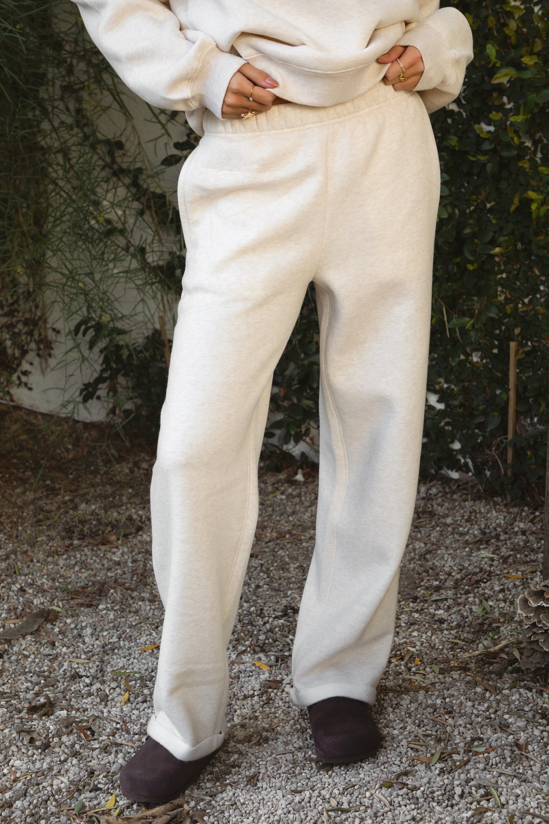 LANI Cloud Fleece Wide Leg Sweatpants