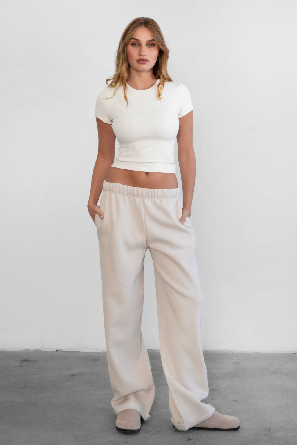 ARIET Brushed Poly Short Sleeve Top