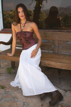 KEZIA Mesh Sequin Embroidered Cami Top