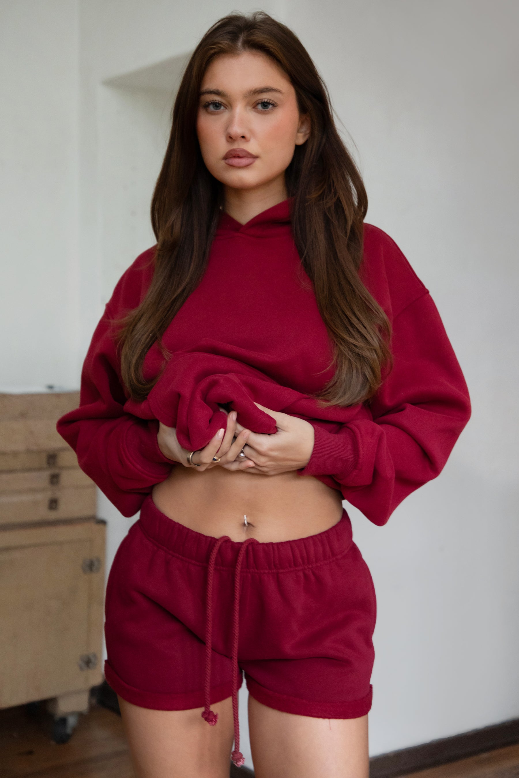 CARLY Cloud Fleece Low Rise Shorts