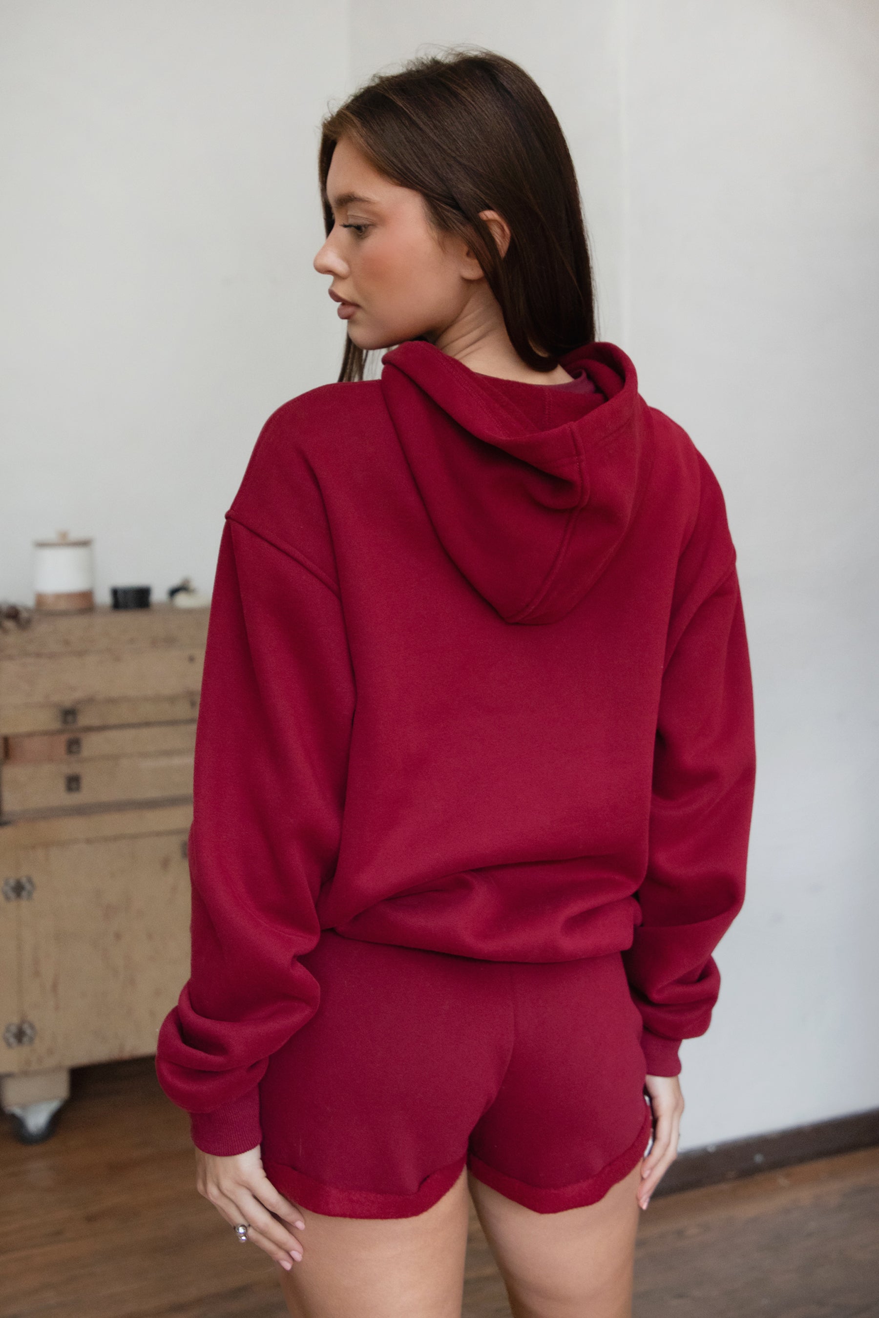 CARLY Cloud Fleece Low Rise Shorts