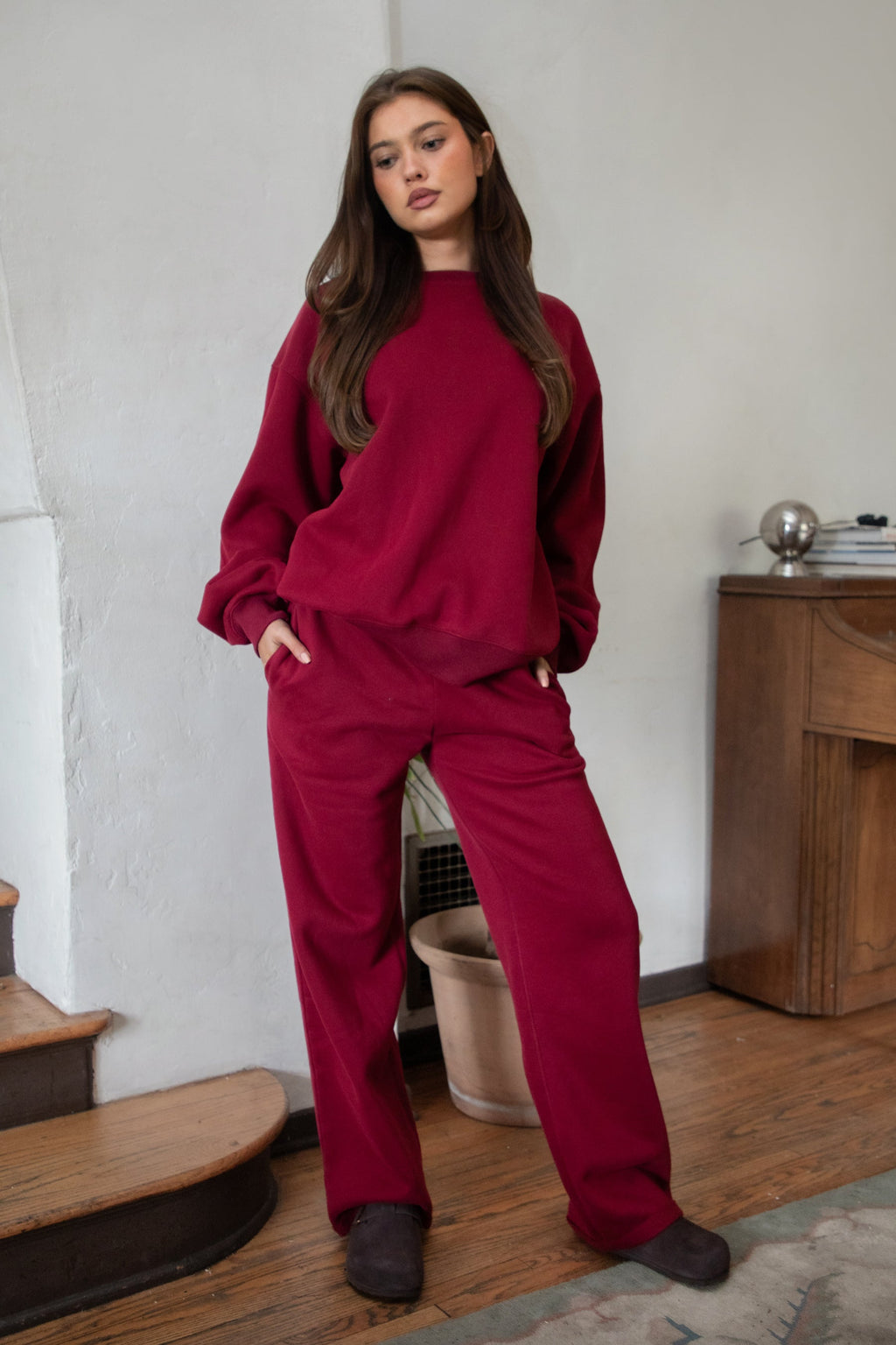 LANI Cloud Fleece Wide Leg Sweatpants