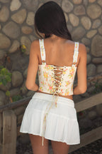 ELORA Floral Bustier Corset Top