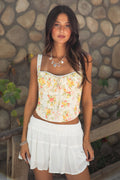 ELORA Floral Bustier Corset Top