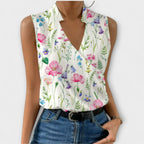 Loretta | Chic V-Neck Blouse for Any Occasion