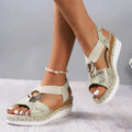 Chic Women's Platform Wedge Sandals for Summer Events