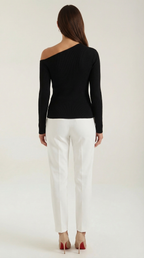 Shirley Asymmetric Knit Top