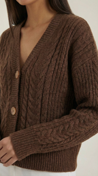 Janet Oversized Cable Knit Sweater