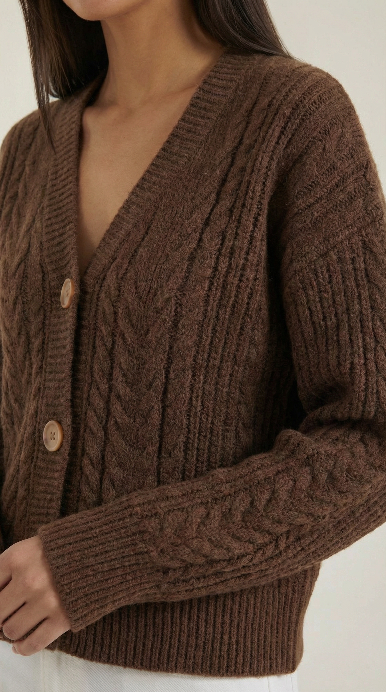 Janet Oversized Cable Knit Sweater
