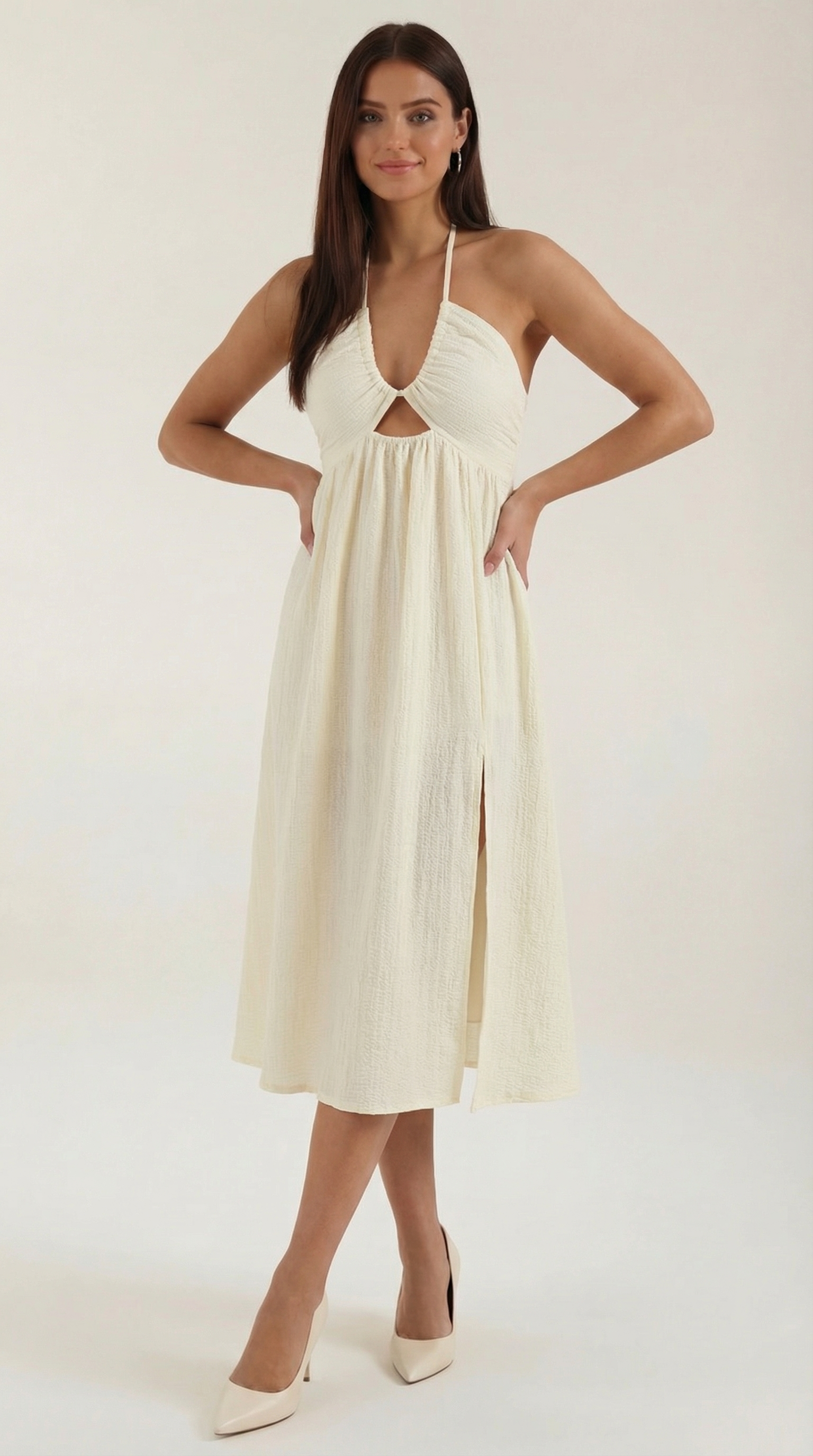 Linda Cutout Midi Dress