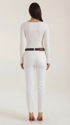 Ruth Cloud-Knit Long Sleeve Top