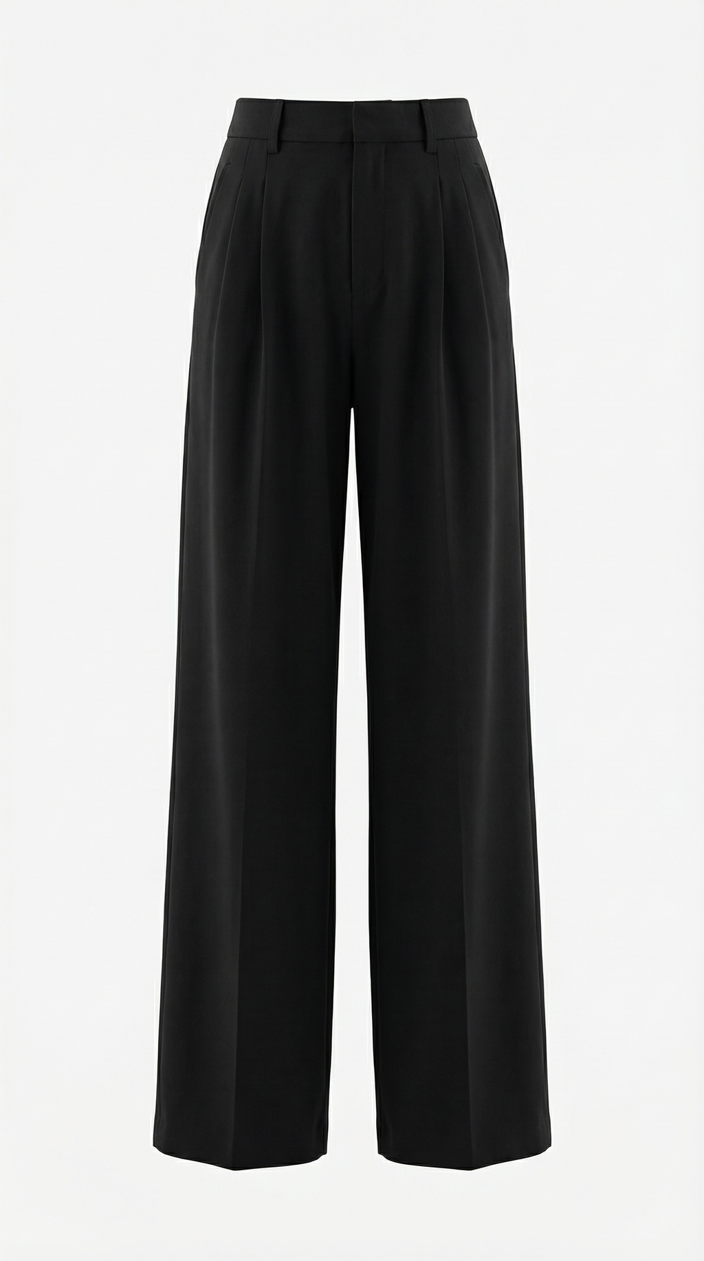 Dorothy Pleated Straight-Cut Trousers
