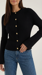 Betty Button-Up Knit Top