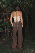 IZLA Denim Studded Carpenter Pants