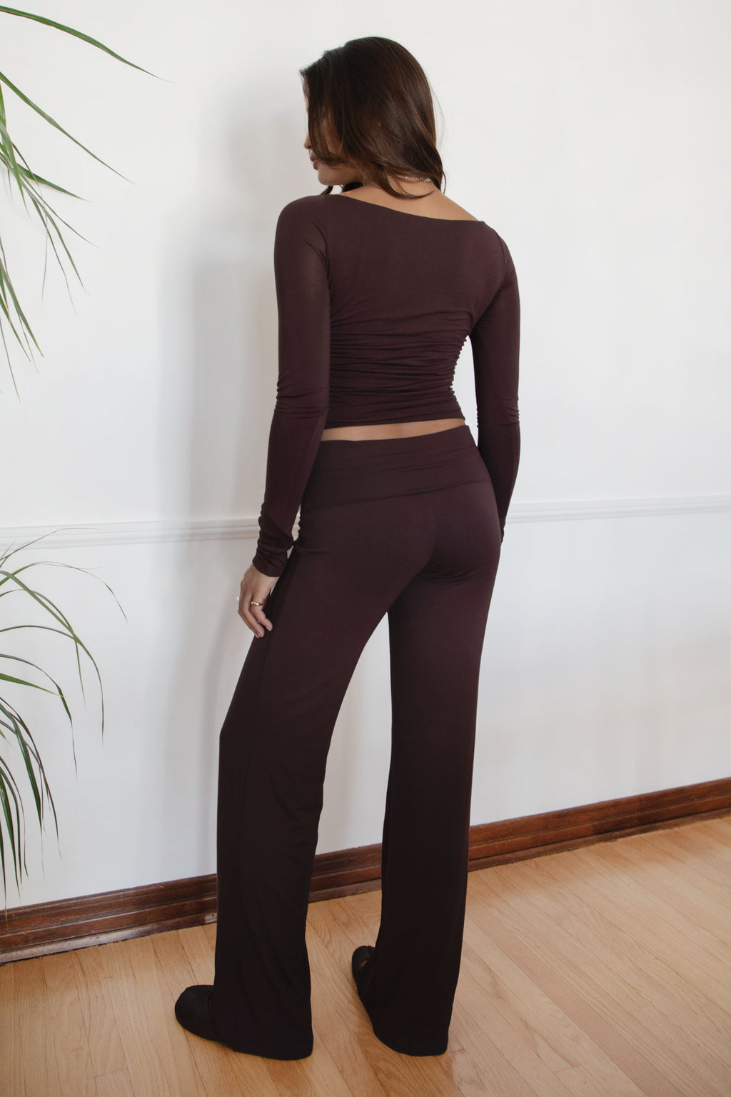 SORA Fold Over Straight Leg Leggings