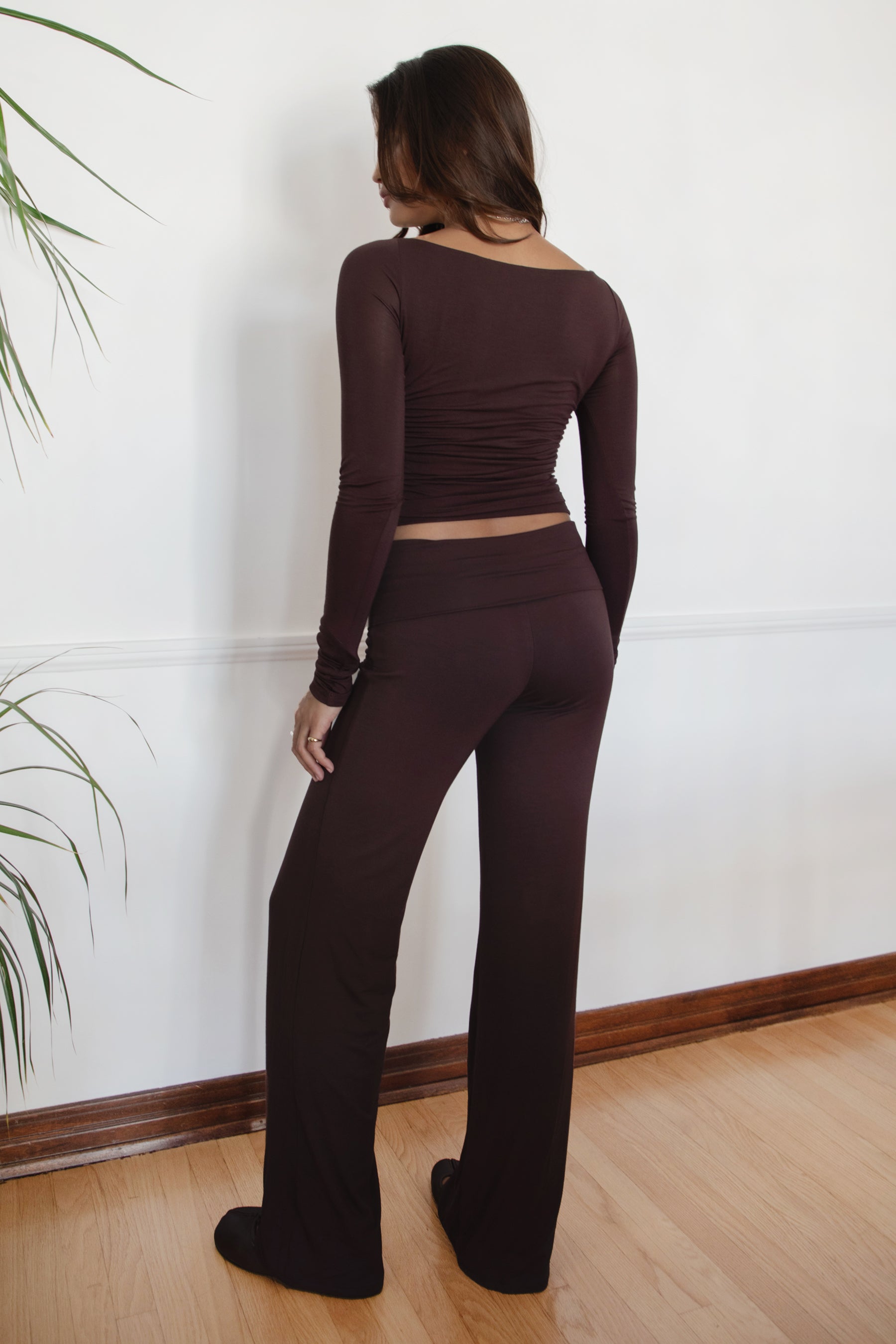 SORA Fold Over Straight Leg Leggings