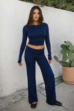 SORA Fold Over Straight Leg Leggings