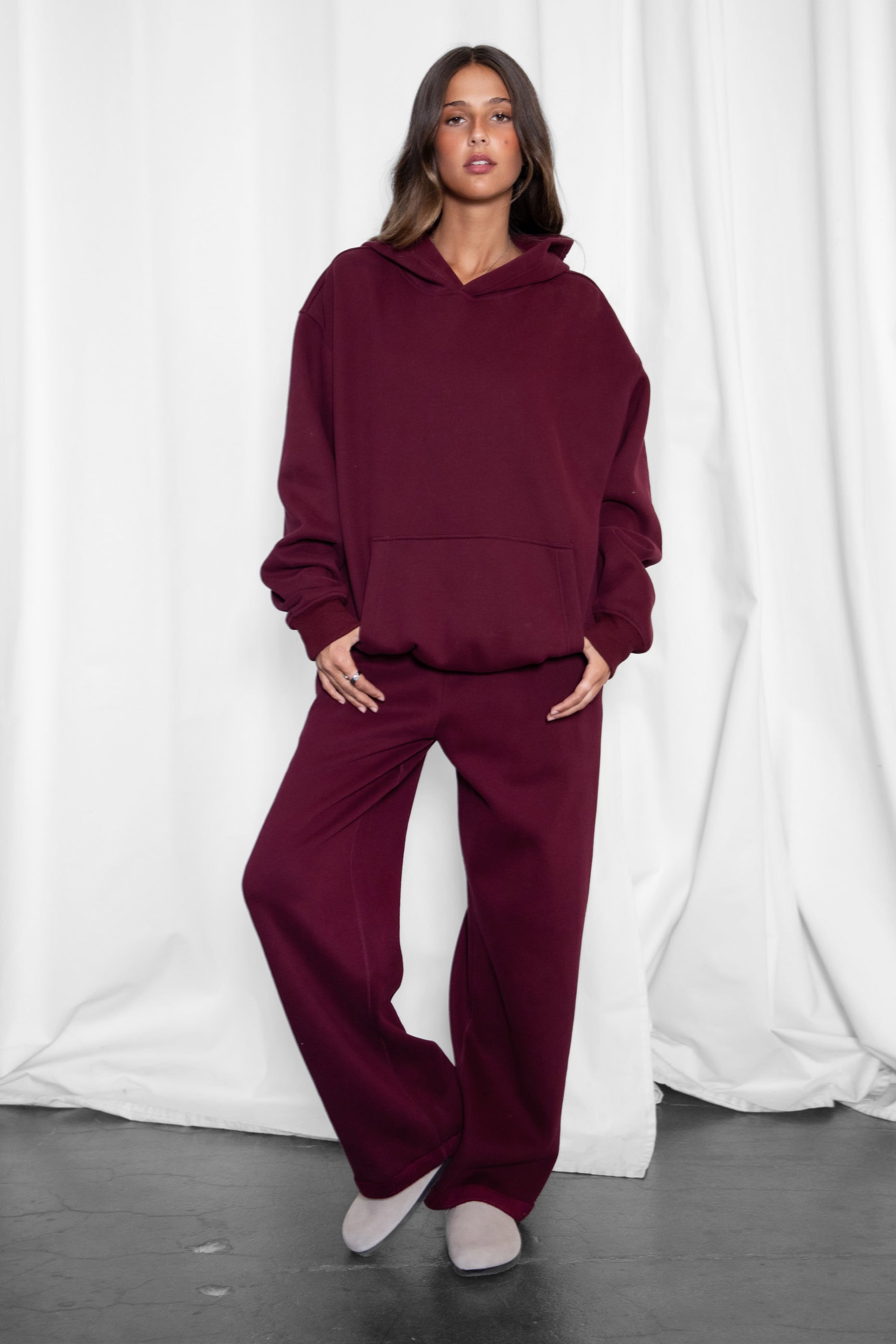 LANI Cloud Fleece Wide Leg Sweatpants