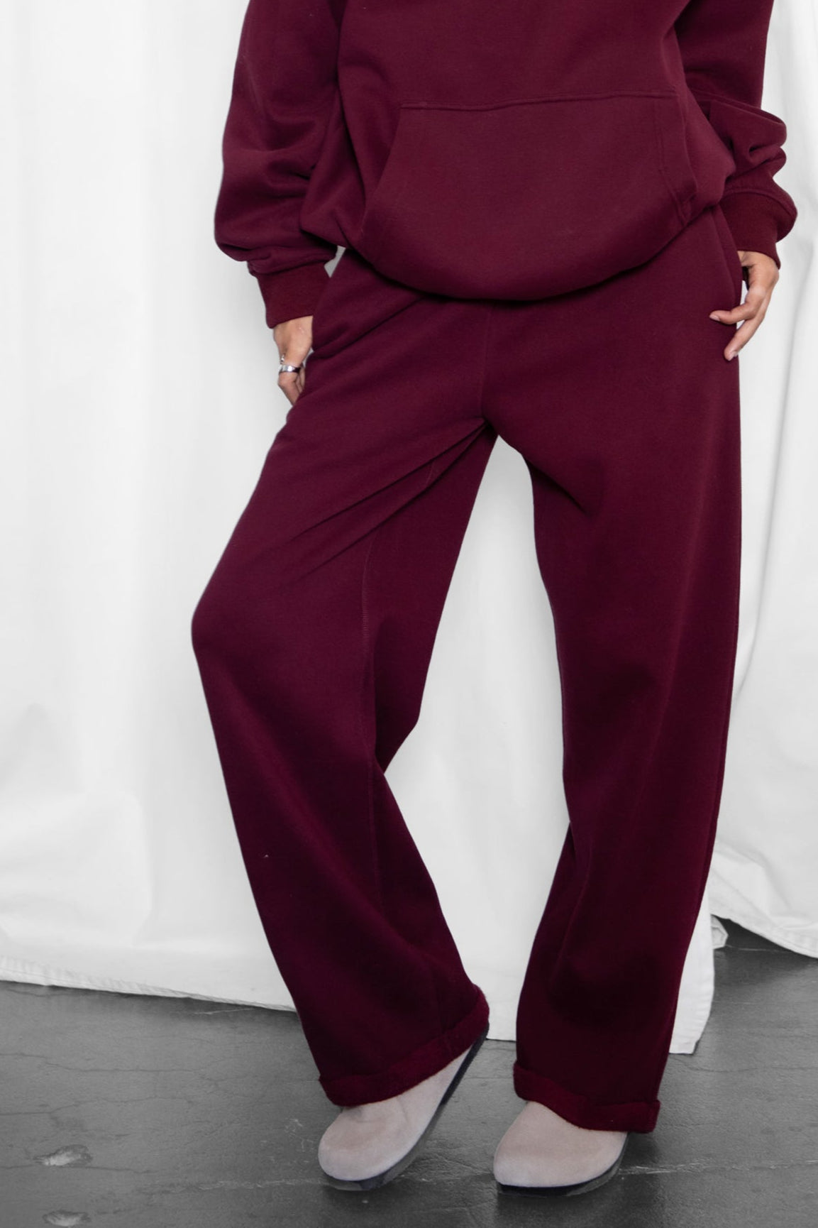 LANI Cloud Fleece Wide Leg Sweatpants
