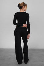 LANI Cloud Fleece Wide Leg Sweatpants
