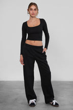 LANI Cloud Fleece Wide Leg Sweatpants