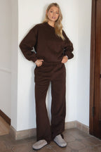 LANI Cloud Fleece Wide Leg Sweatpants