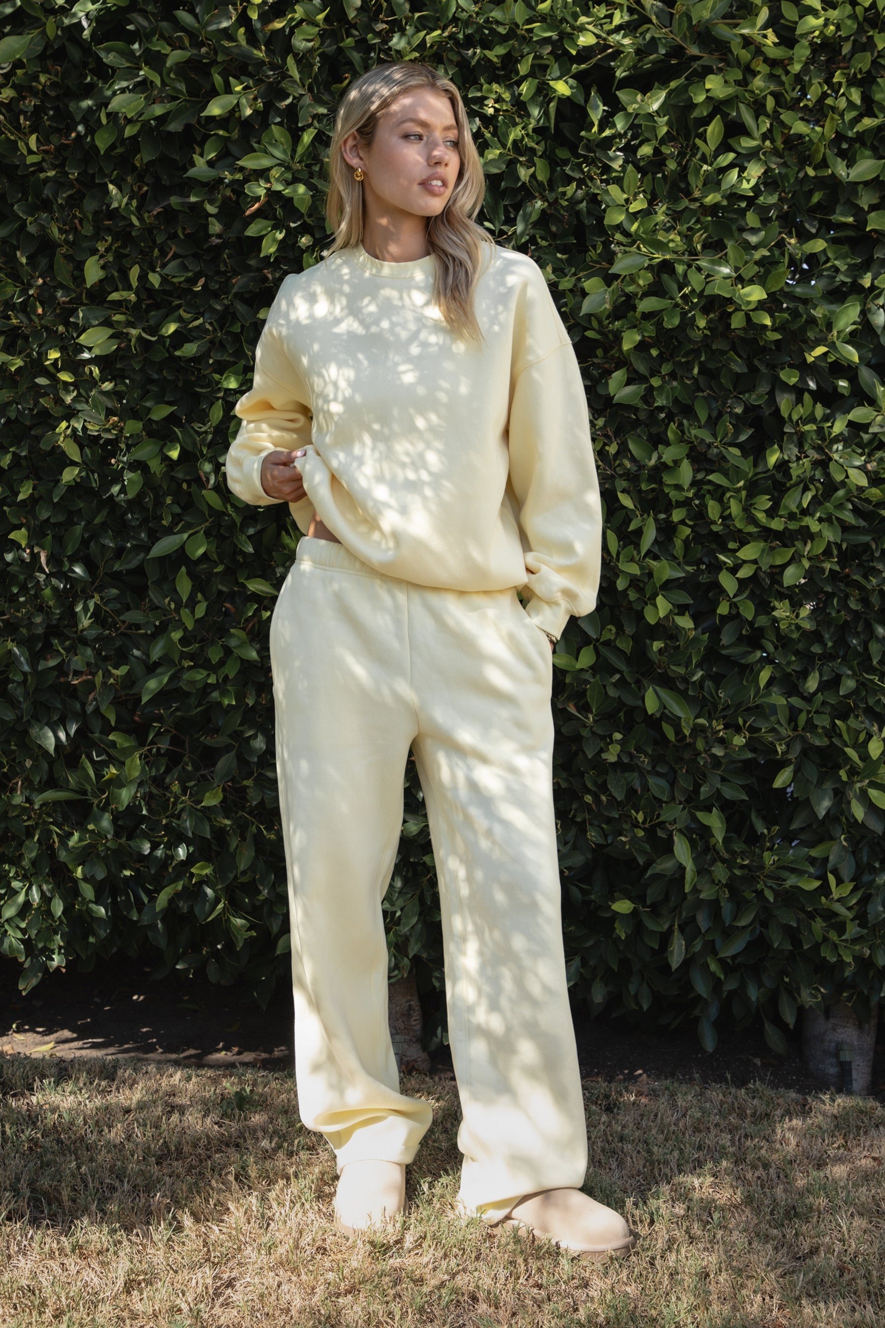 LANI Cloud Fleece Wide Leg Sweatpants