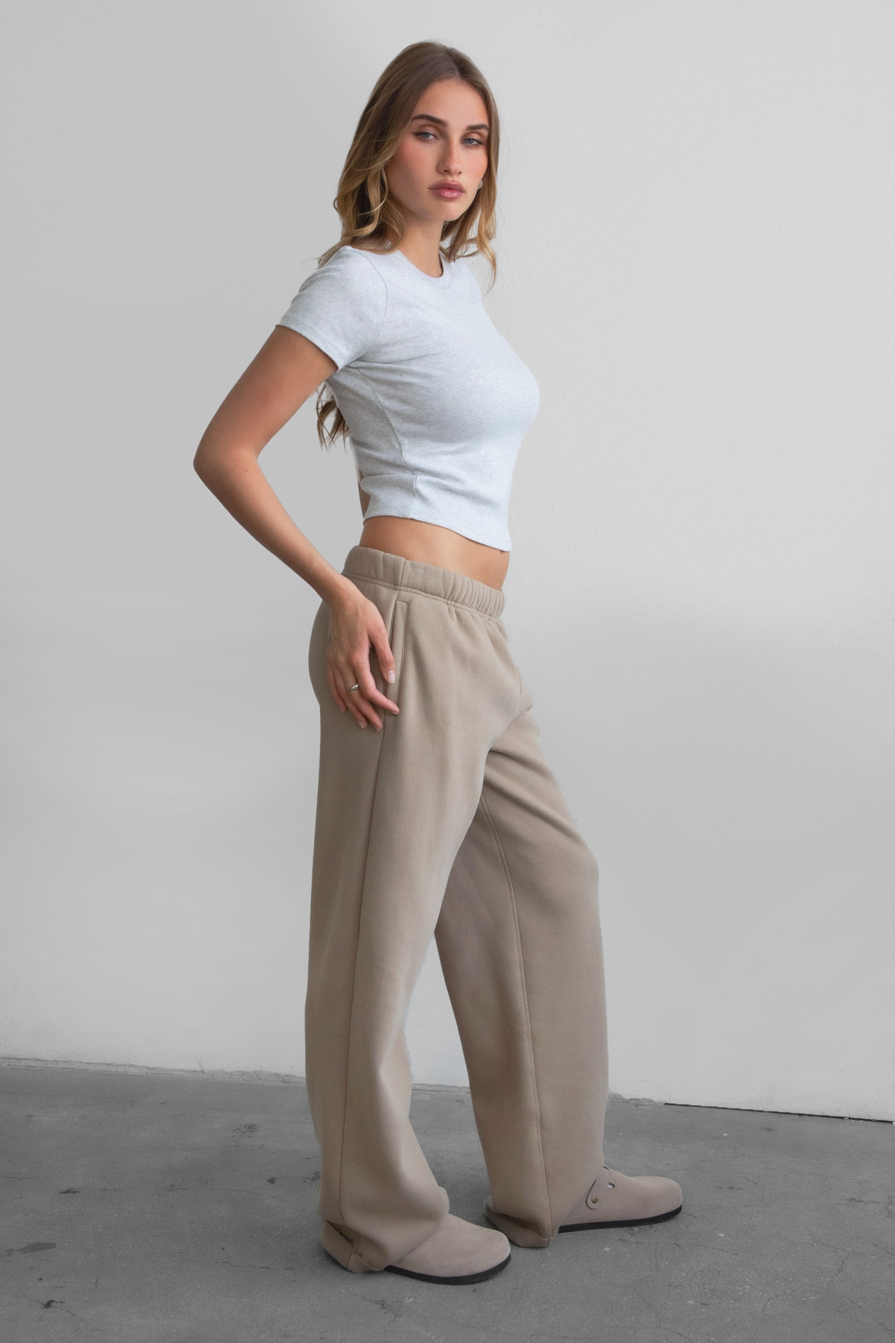 LANI Cloud Fleece Wide Leg Sweatpants