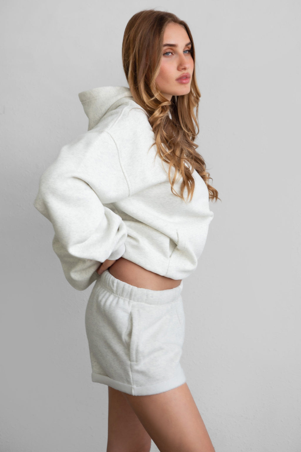 CARLY Cloud Fleece Low Rise Shorts