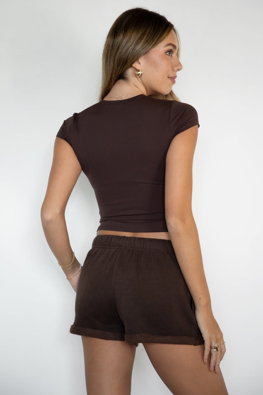 CARLY Cloud Fleece Low Rise Shorts