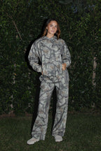 ELK Woodland Camo Cloud Fleece Wide Leg Sweatpants
