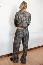 ELK Woodland Camo Cloud Fleece Wide Leg Sweatpants