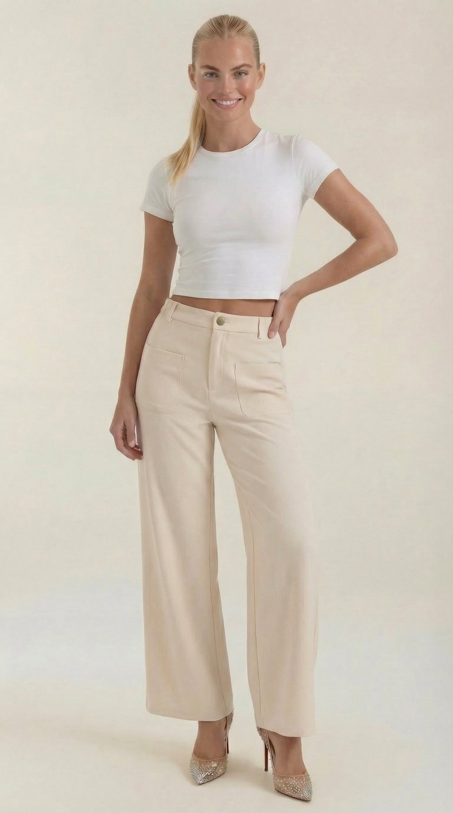 Allison Wide Leg Corduroy Pants