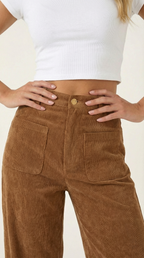 Allison Wide Leg Corduroy Pants