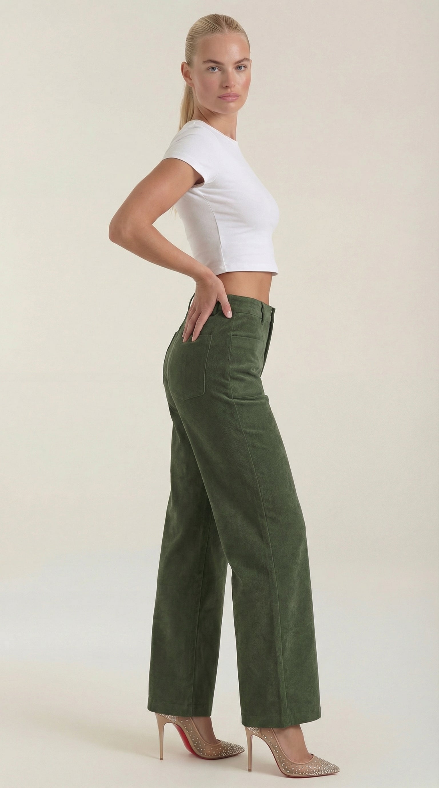 Allison Wide Leg Corduroy Pants