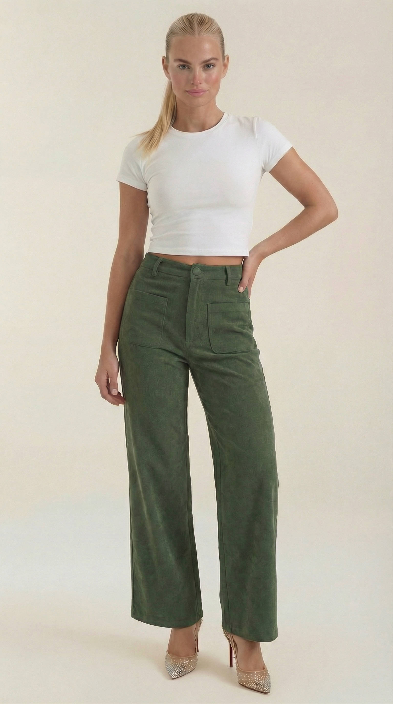 Allison Wide Leg Corduroy Pants