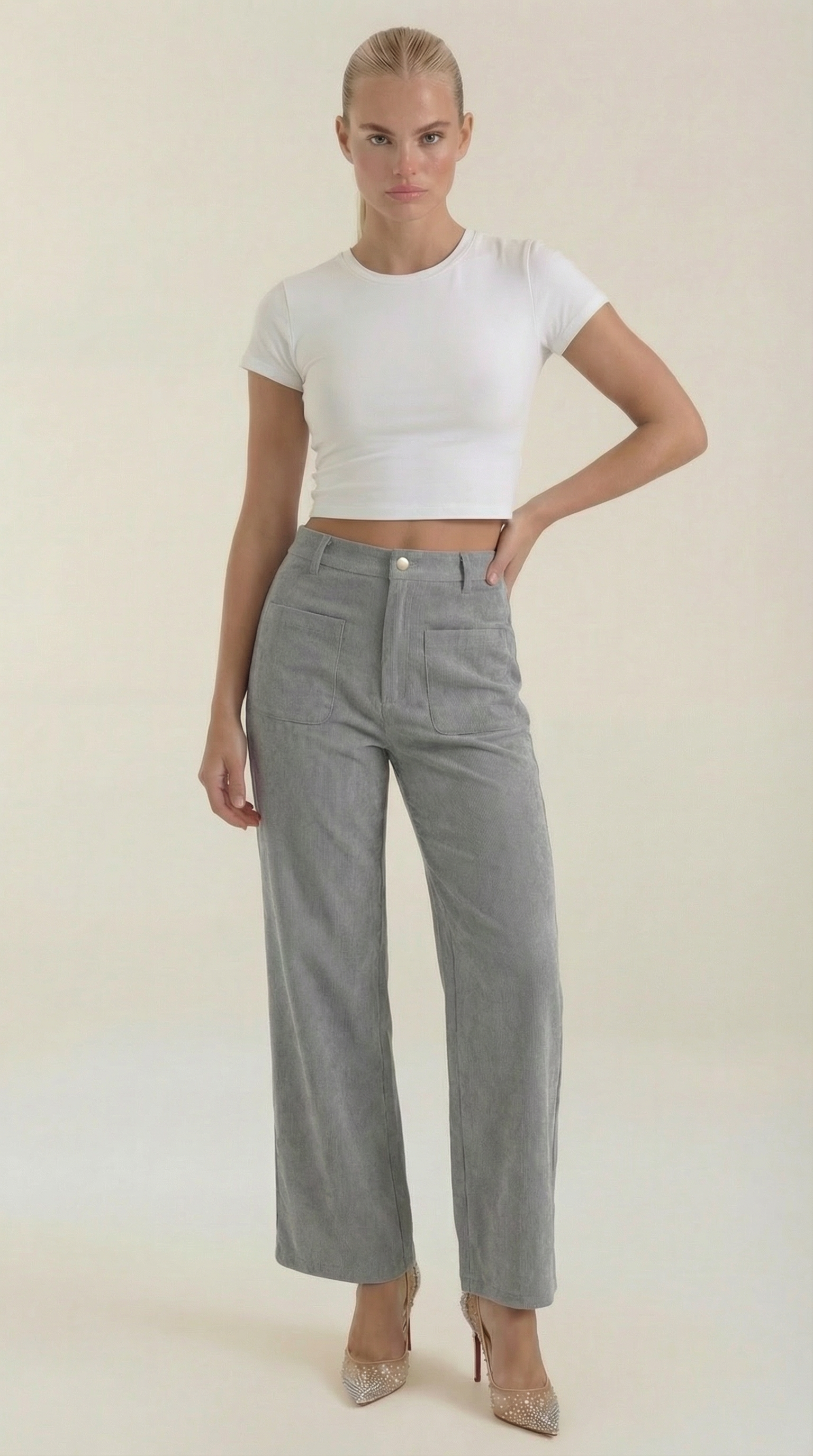 Allison Wide Leg Corduroy Pants