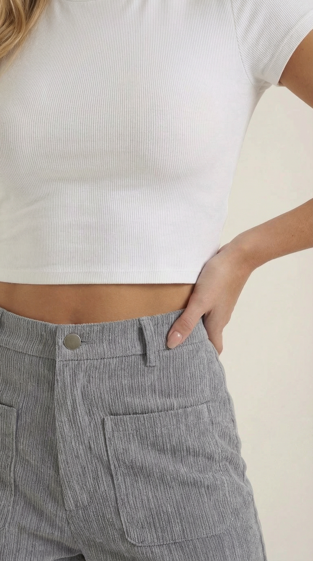 Allison Wide Leg Corduroy Pants