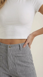 Allison Wide Leg Corduroy Pants