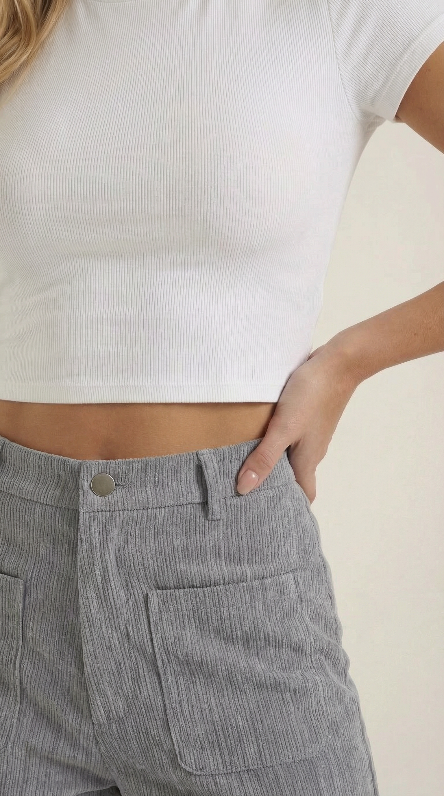 Allison Wide Leg Corduroy Pants