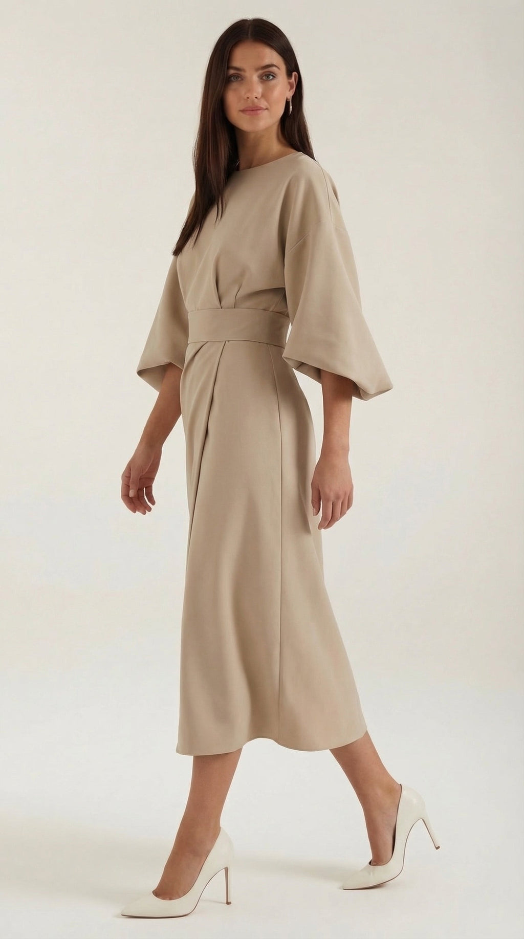 Ana Belted Waist Maxi Dress