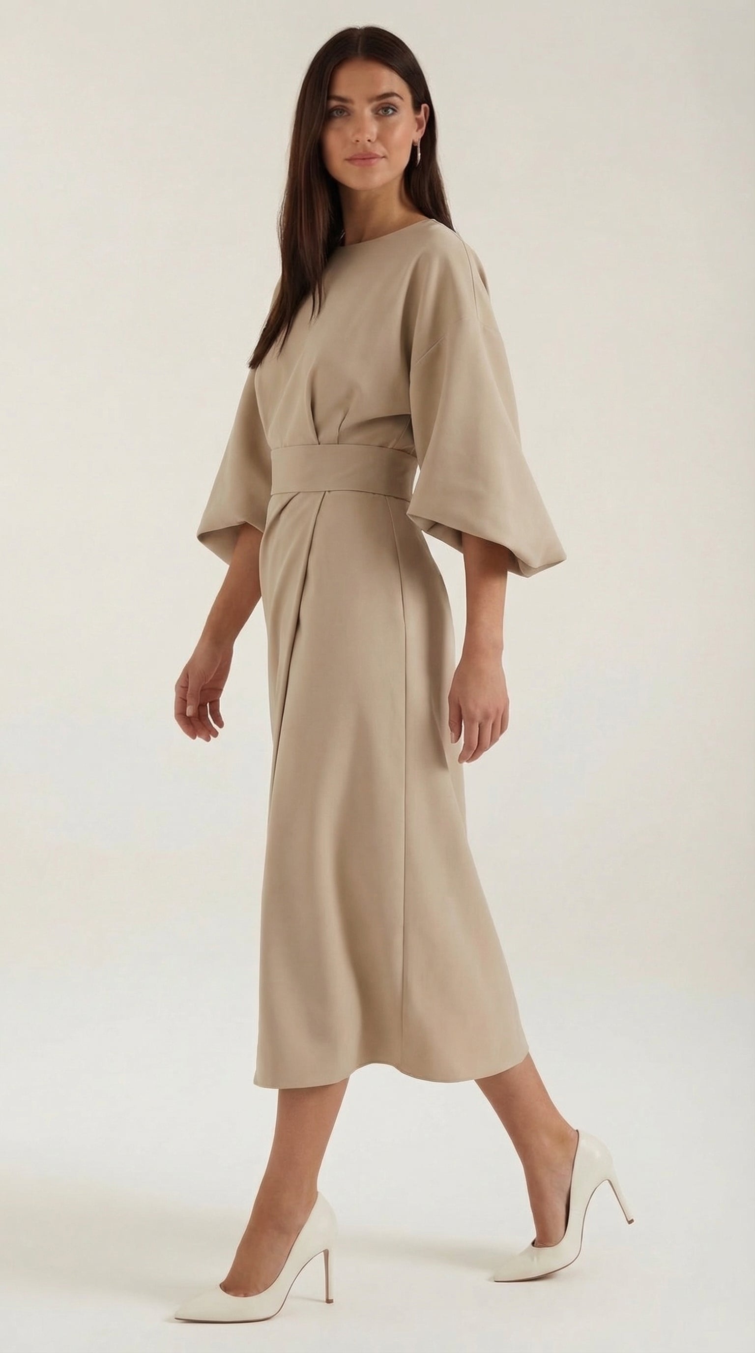Ana Belted Waist Maxi Dress