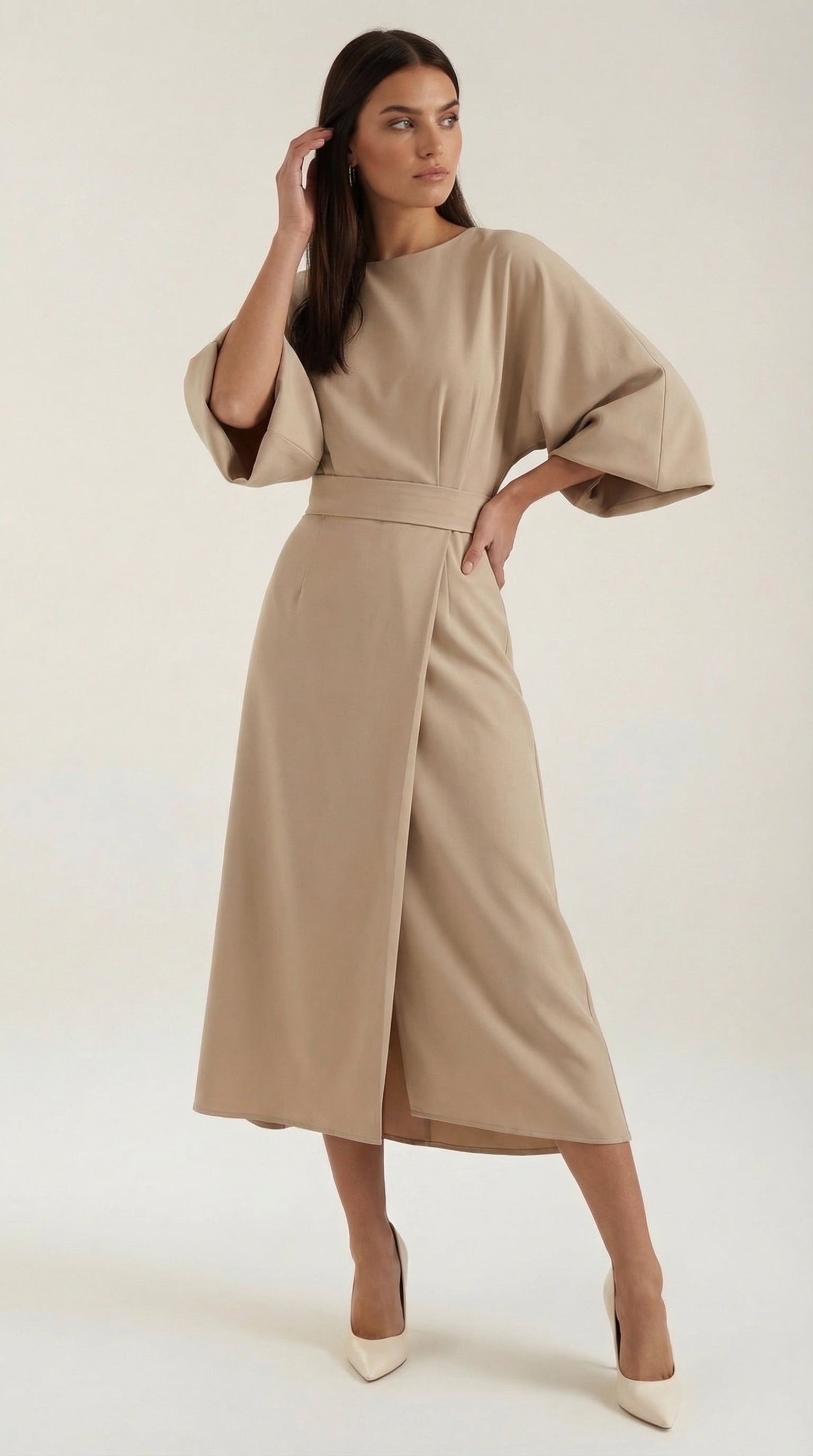 Ana Belted Waist Maxi Dress