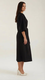 Ana Belted Waist Maxi Dress